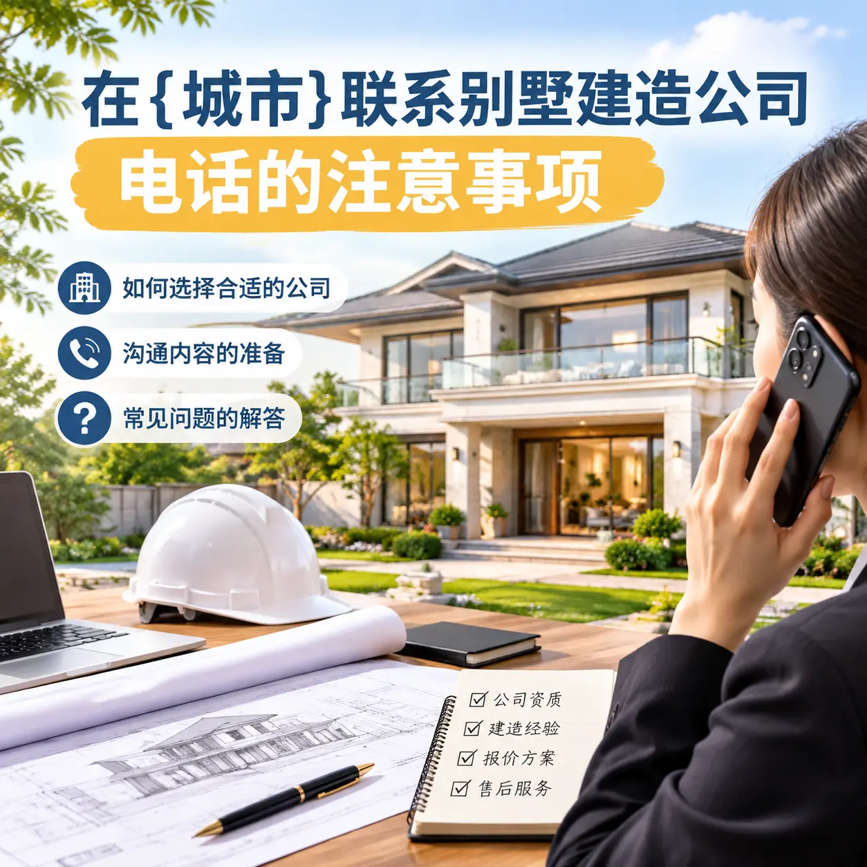 在石阡联系别墅建造公司电话的注意事项