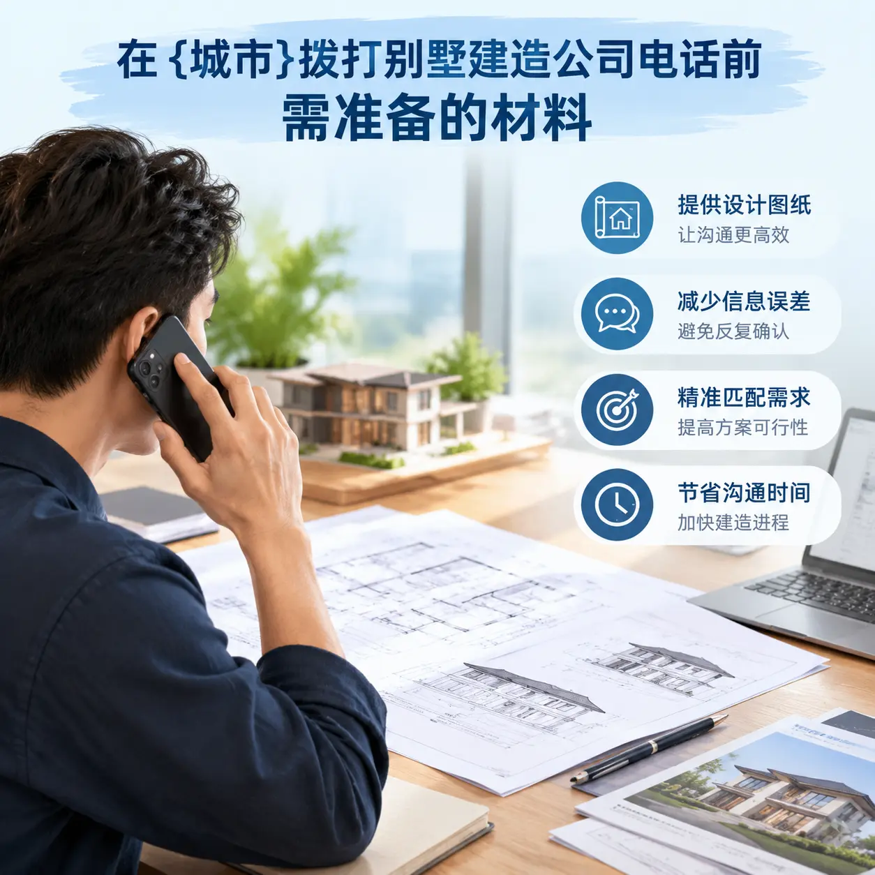 在石阡拨打别墅建造公司电话前需准备的材料