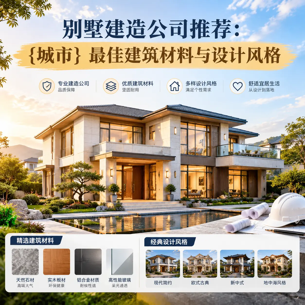 别墅建造公司推荐: 石阡 最佳建筑材料与设计风格