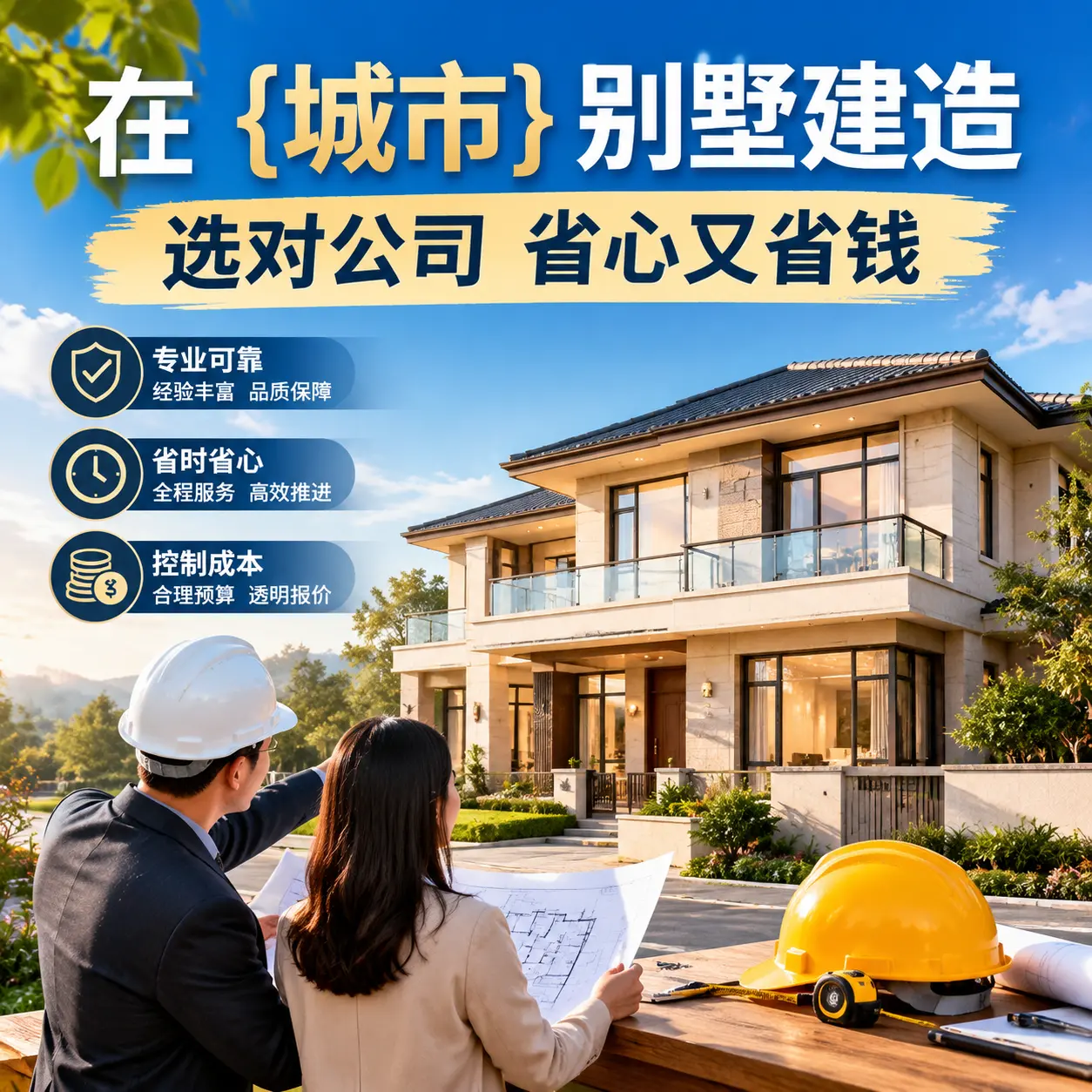 在 石阡 别墅建造，选对公司省心又省钱