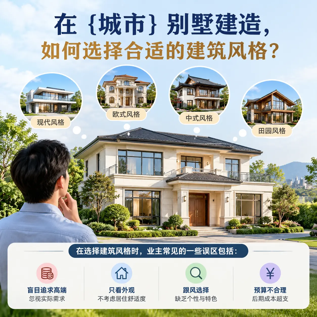 在 石阡 别墅建造，如何选择合适的建筑风格？