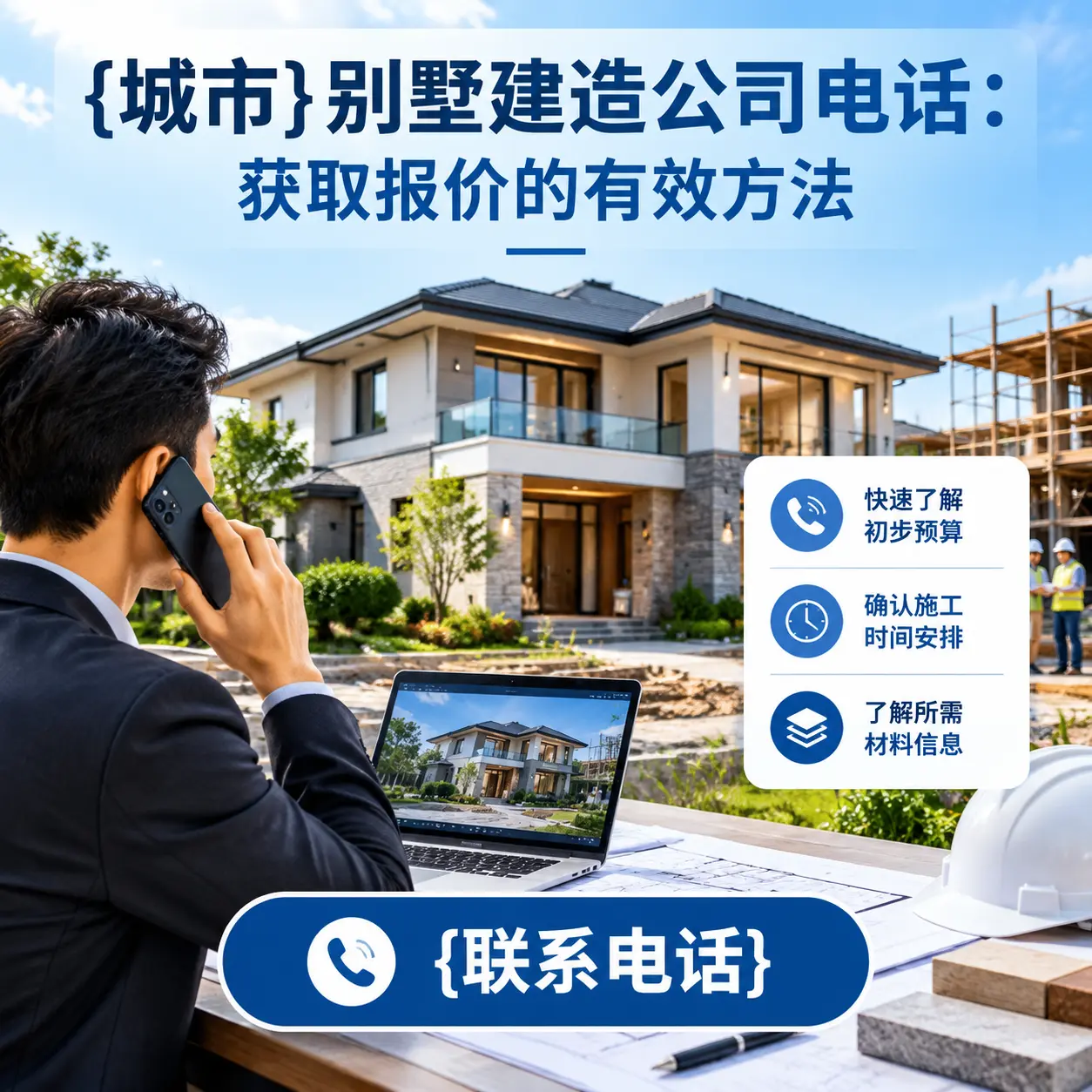 石阡别墅建造公司电话:获取报价的有效方法